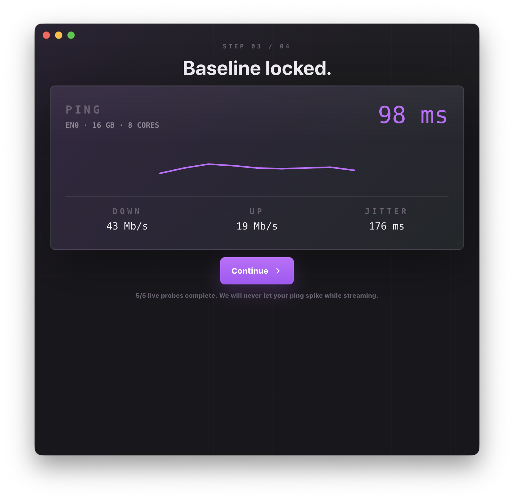 Baseline locked